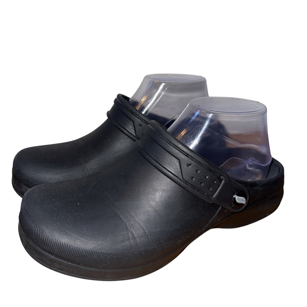 Skechers Riverbound Arch Fit Slip Resistant Work Black Clogs Air Cooled Size 6 - Picture 1 of 6